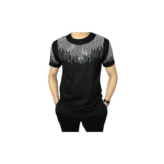 Rhinestone Short Sleeve Sparkle T-shirt