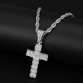 Precious Alloy Cross Rhinestone Pendant