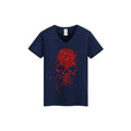 Rhinestone Hot Drill Skull T-shirt