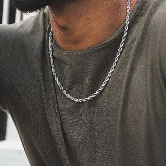 Cuban Stainless Steel Twisted Chain