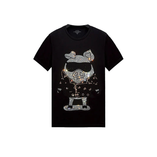 Rhinestone Rocko Pig T-shirt