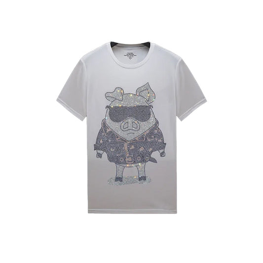 Rhinestone Rocko Pig T-shirt