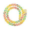 Cuban 13mm Colorful Miami Link Chain